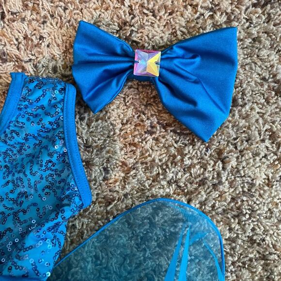 Weissman Showtime Strolling 13178 Pageant/Dance Little TuTu Child Xsmall BLUE - Picture 3 of 4